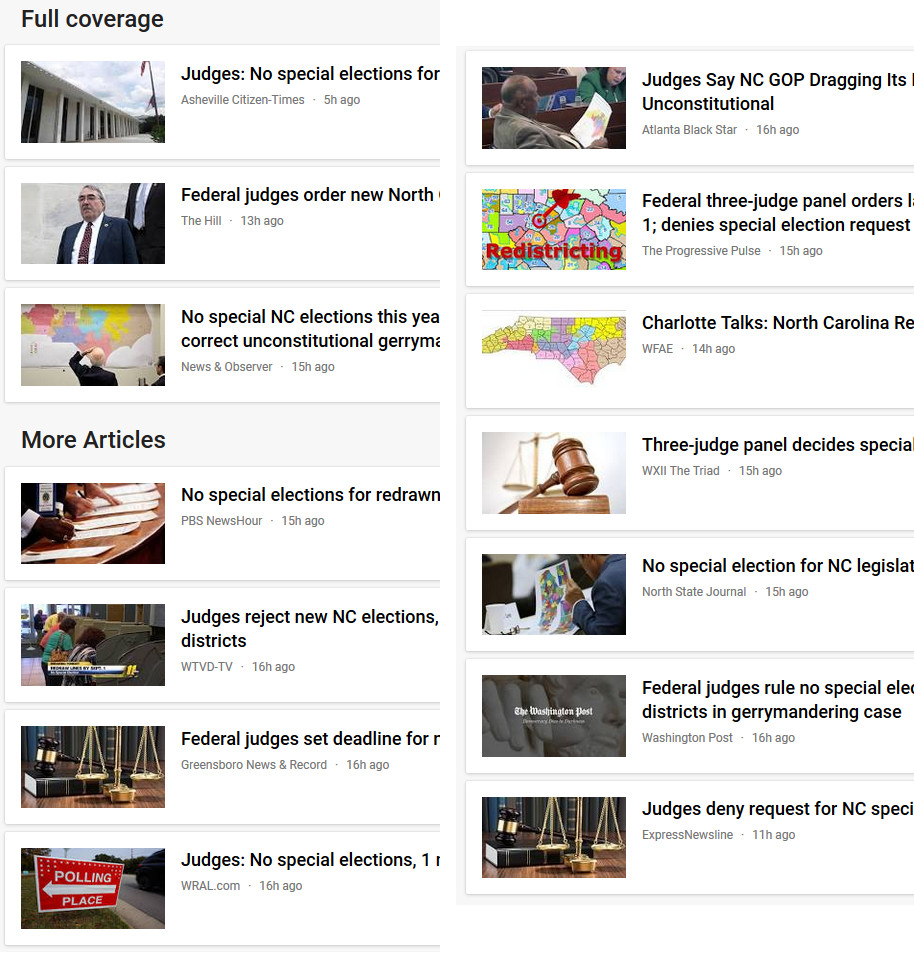 Google News coverage of recent Court Order