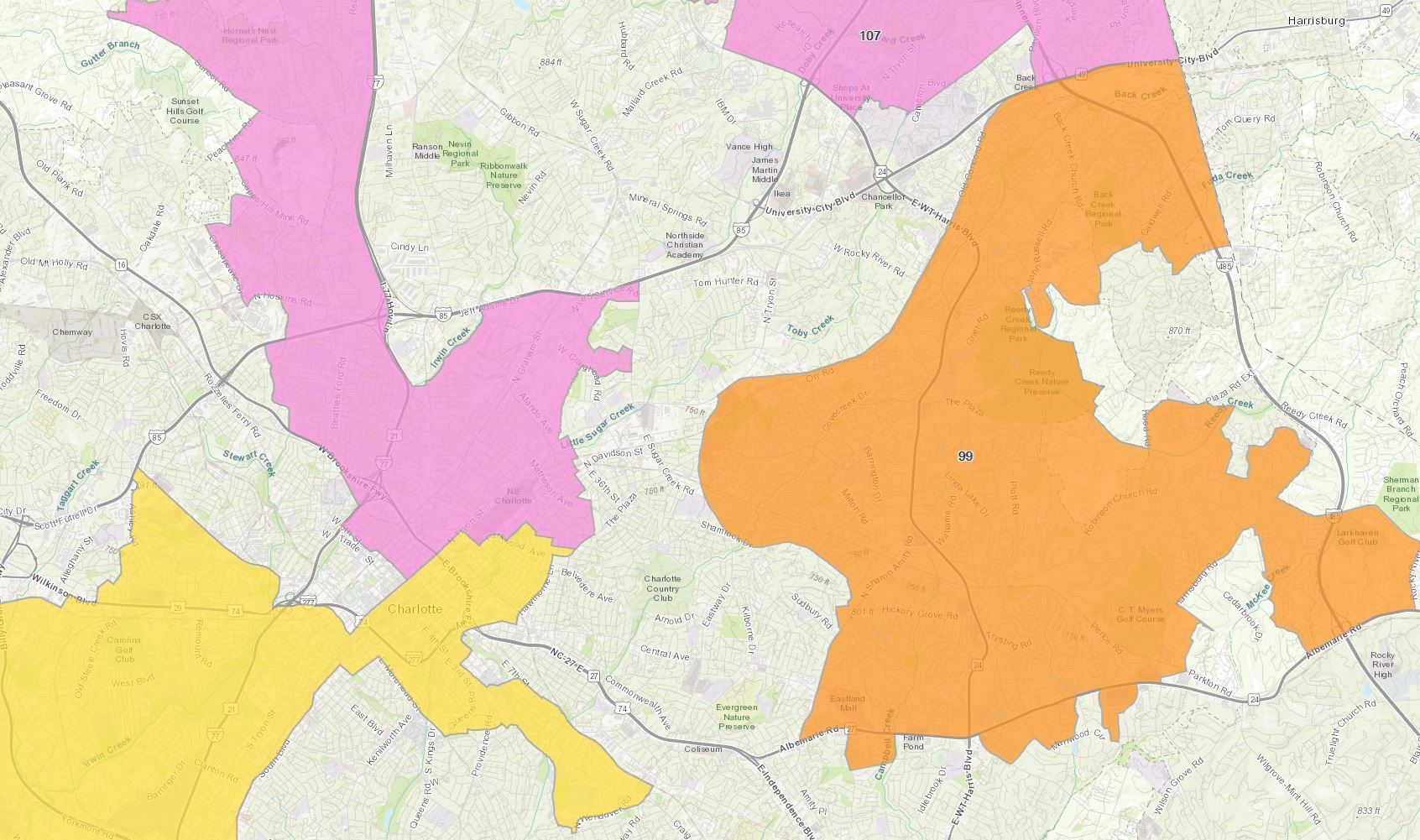 And now ... the Overturned NC House Districts Map