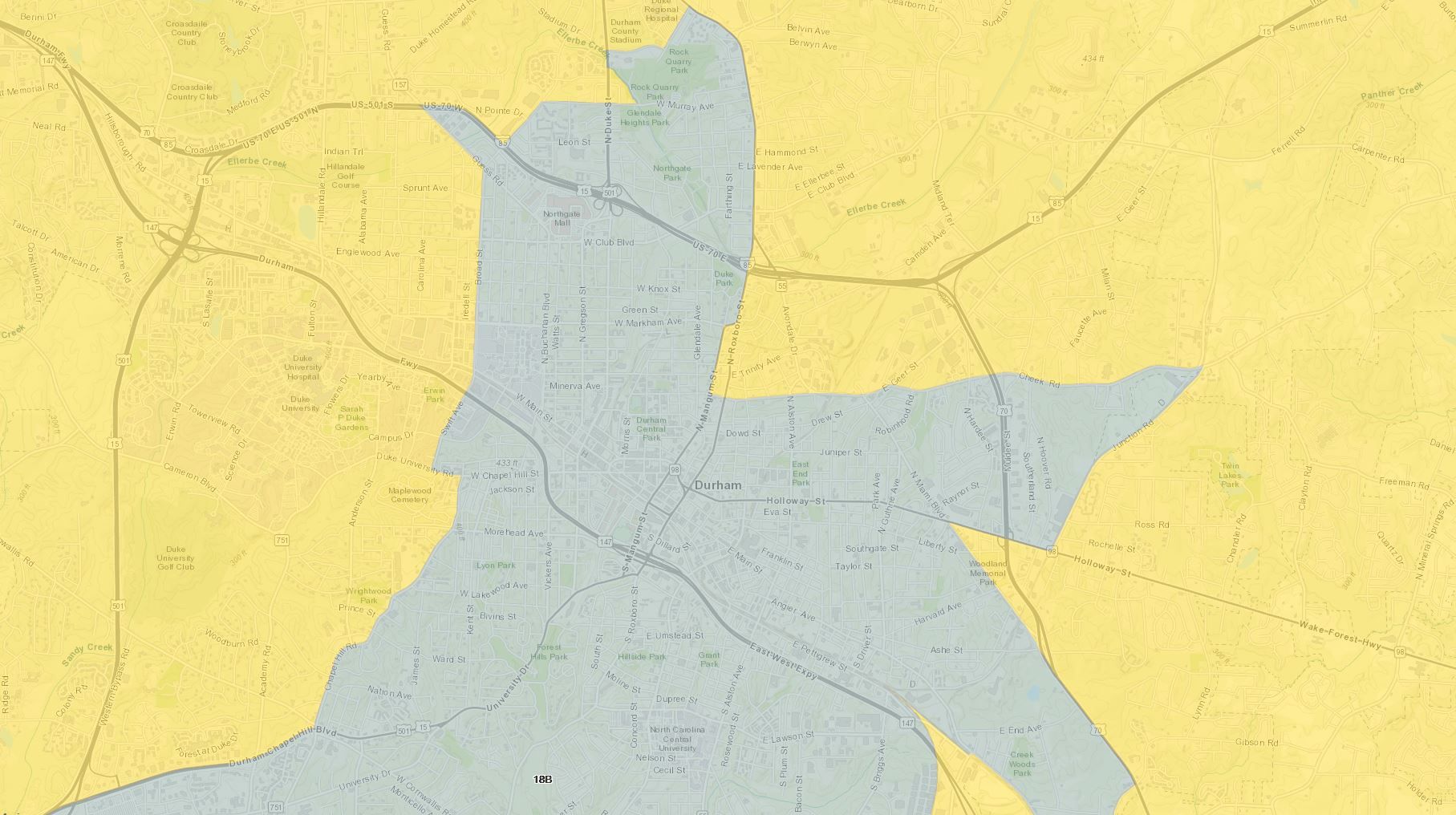 Here's How the HB717 District Court Districts Divide Communities (NC)