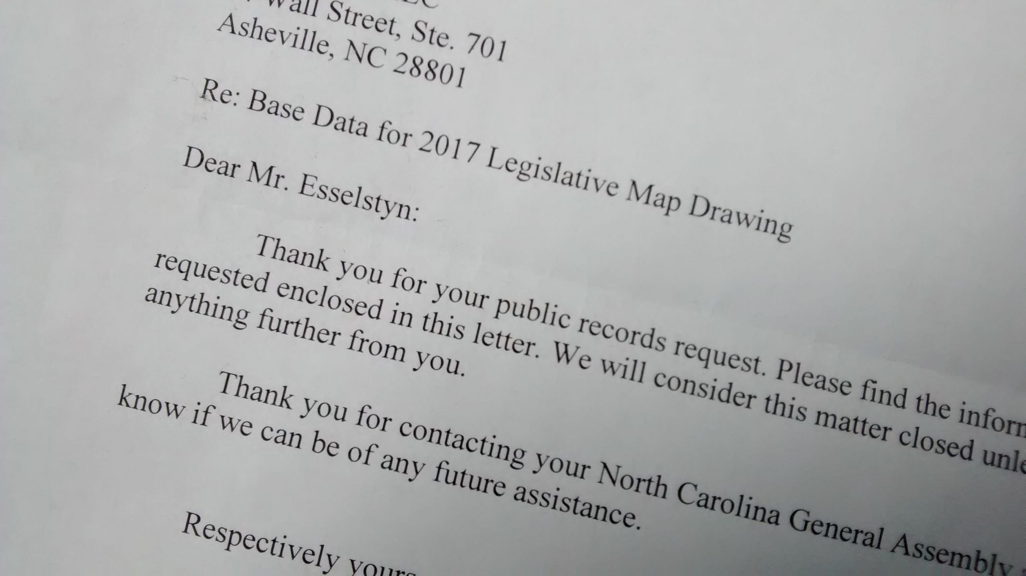 Important Redistricting Data is Missing from the NCGA Website