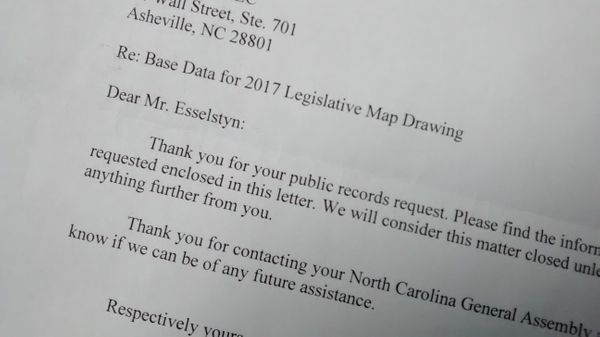 Important Redistricting Data is Missing from the NCGA Website